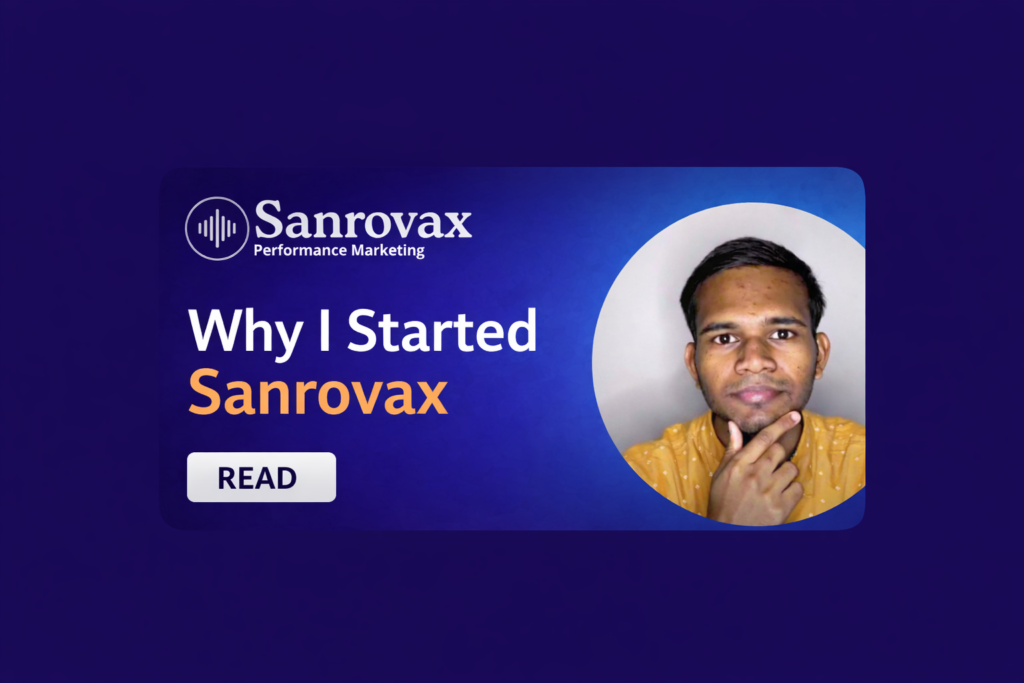 Sandip Sahani Founder Sanrovax Performance Marketing Agency
