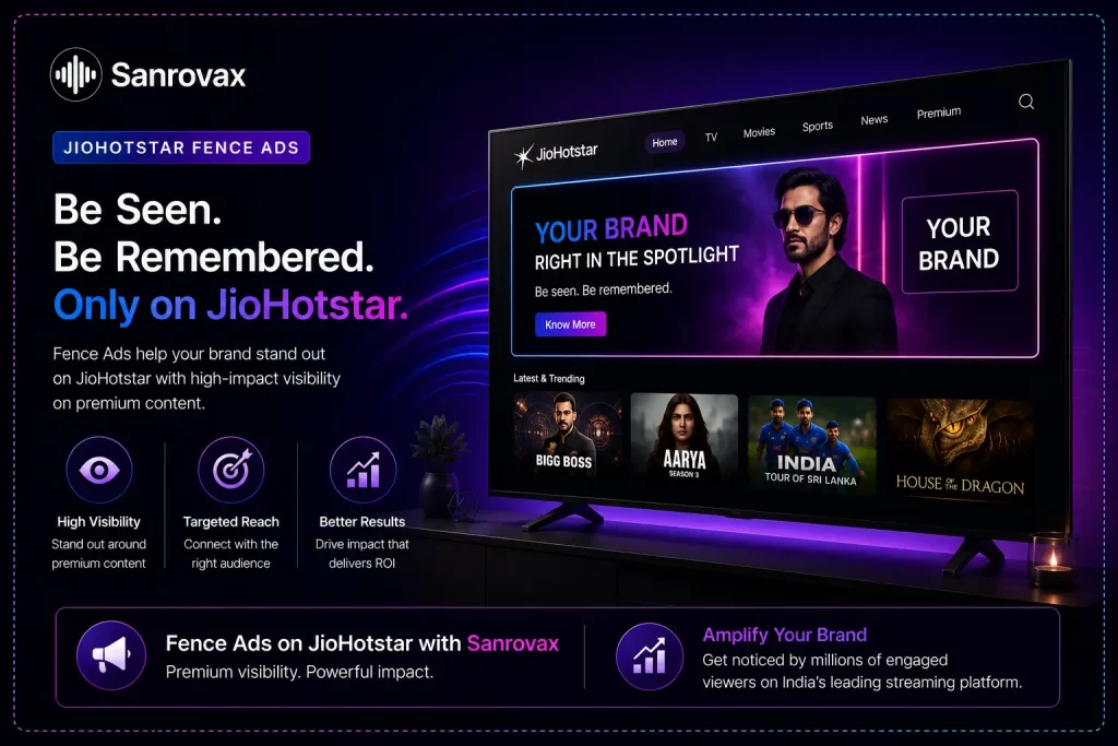 JioHotstar fence ads