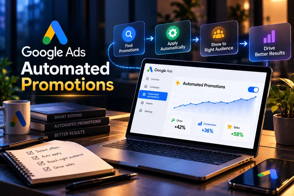 Google Ads Automated Promotions by Sanrovax