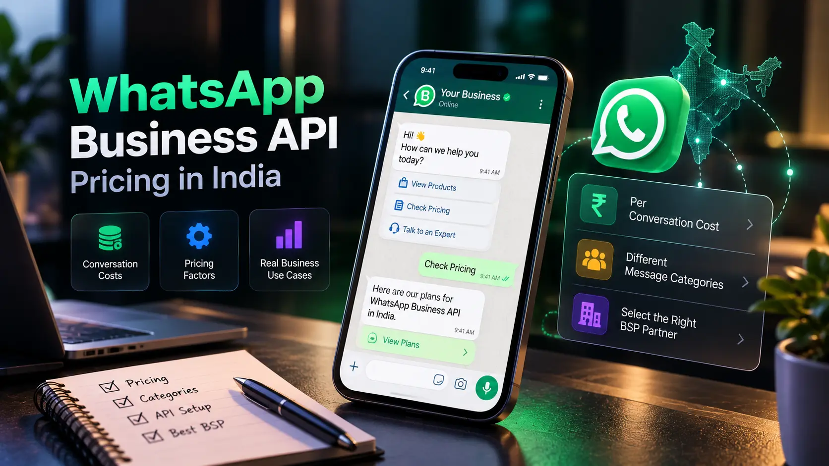 WhatsApp Business API pricing India by Sanrovax